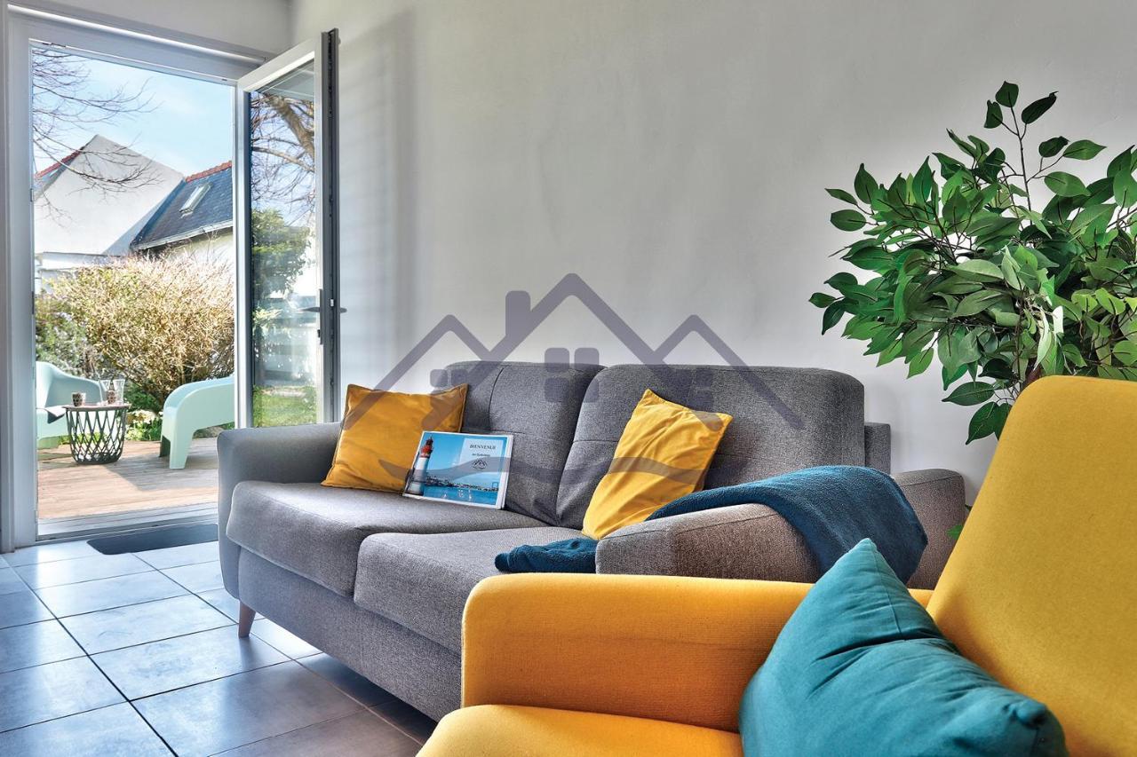Localise - M33B - Kerbraz, Maison En Duplex Avec Jardin Clos Au Guilvinec - Tout A Pied, Plages, Port, Centre, Commerces, Marche - Wif Inclus - Linge De Lit Inclusヴィラ エクステリア 写真